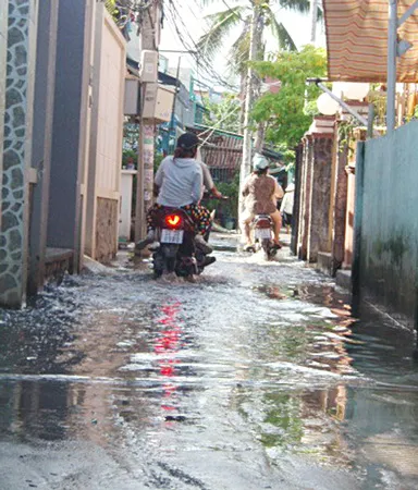 Phường 15, quận 8, TPHCM: Ngập do dự án môi trường nước