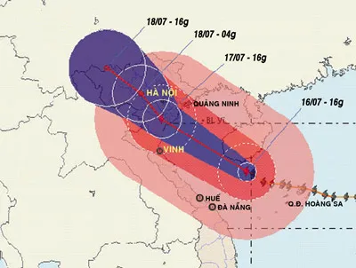 Bão số 1 đột ngột chuyển hướng: Miền Bắc gồng mình chống bão