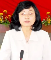 Bí thư Quận ủy quận 8 Đổng Thị Kim Vui