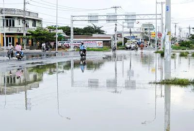 Giao lộ ngập nước