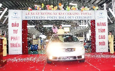 Xuất xưởng chiếc xe Kia Cerato Forte đầu tiên được lắp ráp tại Việt Nam