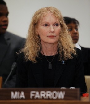 This AFP file photo taken on June 17, 2008 shows Mia Farrow