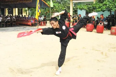 Biểu diễn võ cổ truyền tại Bình Định