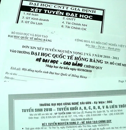 Xét tuyển nguyện vọng 2 dưới cả điểm sàn?