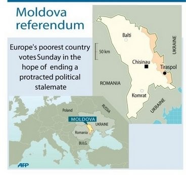 Europe's poorest country Moldova votes Sunday in a referendum aimed at ending a protracted political stalemate and paving the way for the selection of a new president