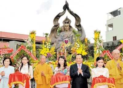 TP Hồ Chí Minh: Khánh thành tượng đài Hòa thượng Thích Quảng Đức
