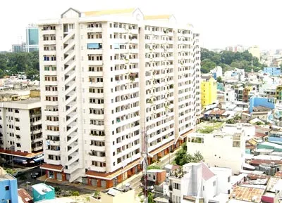 Chung cư TĐC Phạm Viết Chánh (Q.Bình Thạnh, TPHCM). Ảnh: HUY ANH