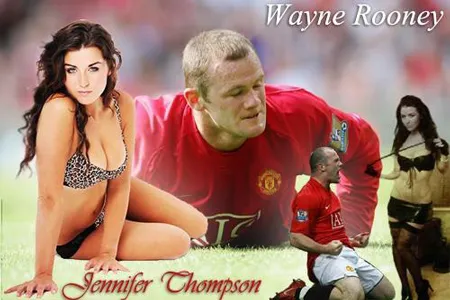 Ảnh ghép Rooney với gái gọi Jennifer Thompson