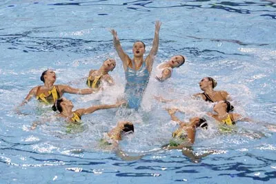 Đội bơi nghệ thuật của Trung Quốc.