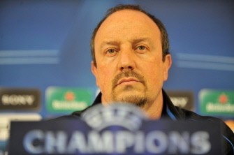 Inter Milan's Spanish coach Rafael Benítez addresses a press conference at the Weserstadion in Bremen, northern Germany, on December 6, 2010, one day ahead of their group A Champions League football match Bremen versus Inter Milan. AFP