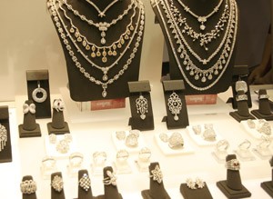 Some exhibits at Vietnam Jewelry Week 2010 in Ho Chi Minh City on Dec. 9-12