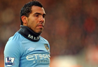 (AFP FILES) Manchester City's Argentinian striker Carlos Tevez