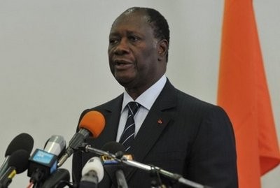The internationally recognised election winner Alassane Ouattara pictured on December 8. AFP