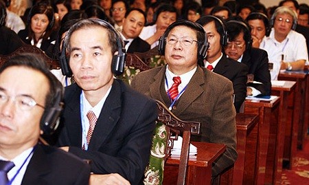 Delegates at the meeting held in Ho Chi Minh City January 15, 2011 to announce the list of top 500 Vietnamese companies in 2010 (Photo: VietnamNet)
