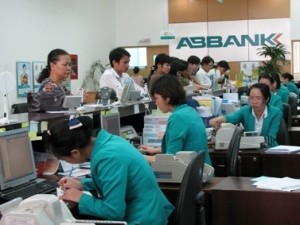 File photo shows an An Binh Bank transaction office
