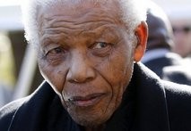 South Africa's revered former president Nelson Mandela pictured in 2010