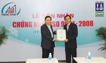 ThuDuc House đạt chuẩn Iso 9001:2008: Sự cải tiến hiệu quả về quản lý chất lượng