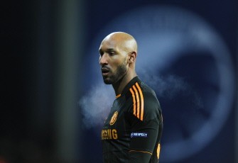 Nicolas Anelka seen during the game on February 22, 2011. AFP