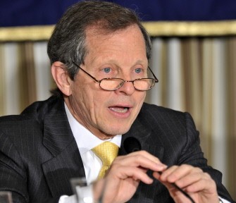 Giovanni Bisignani spaeks before the press in Tokyo on February 23, 2011. AFP