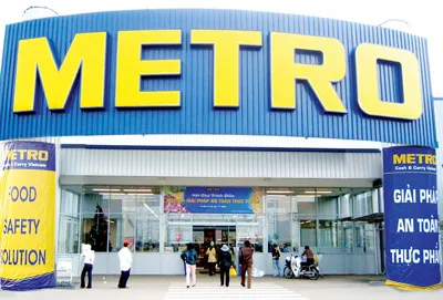 Metro là một trong những thương hiệu cung cấp hàng tiêu dùng hàng đầu thế giới đã thâm nhập vào Việt Nam. Ảnh: T.L.