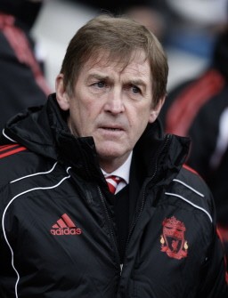 Liverpool's Manager Kenny Dalglish awaits kick off against West Ham United during a Premier League match at Upton Park in London, England on February 27, 2011. AFP