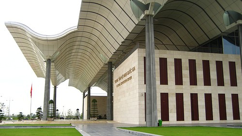 National Conference Center in Hanoi constructed by the international architectural firm von Gerkan, Marg and Partners.