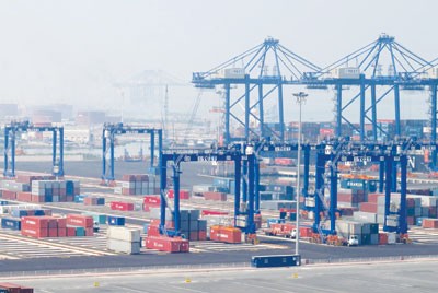 Container activity in Tan Cang-Cai Mep Port in southern Ba Ria-Vung Tau Province indicates trade growth in Viet Nam