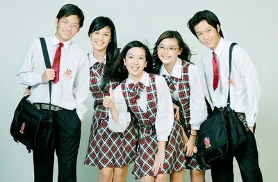 Học sinh APC với đồng phục trẻ trung.