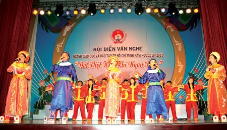 Tham gia Hội diễn Văn nghệ Giáo dục toàn thành ảnh 1