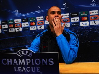 AFP - Barcelona's coach Pep Guardiola gives a press conference at the Camp Nou stadium in Barcelona on May, 2, 2011