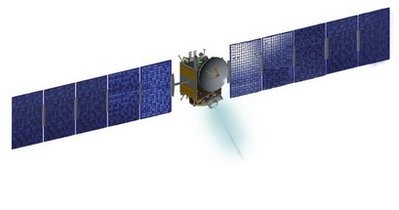 This NASA handout image shows a graphic image of Discovery Mission-Dawn's space probe. The Dawn space probe is closing in on its first target, the massive asteroid Vesta, almost four years after its journey began in September 2007, NASA said Tuesday