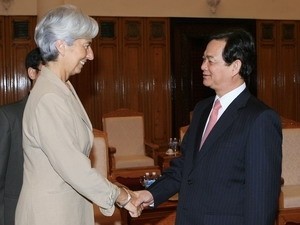 PM Dung receives French Minister of Economy, Finance and Industry Christine Lagarde