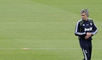 AFP - Jose Mourinho takes part in a training session in Madrid on May 6, 2011, on the eve of the League football match between Sevilla and Real Madrid.