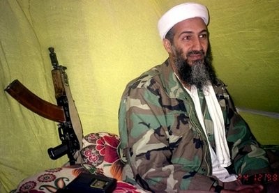 In this Dec. 24, 1998 file photo, al-Qaida leader Osama Bin Laden speaks to a selected group of reporters in the mountains of Helmand Province