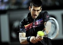 AFP - Novak Djokovic of Serbia returns to Andy Murray of Britain during their ATP Rome Open tennis tournament