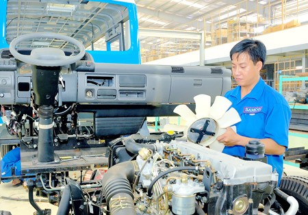 Samco bus factory in HCMC's Cu Chi District (Photo: SGGP)