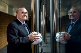 AFP - In this picture taken on May 13, 2011 FIFA president Joseph Blatter poses at the World Soccer Federations Headquarter in Zurich.