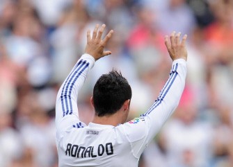 AFP - Cristiano Ronaldo celebrates his first goal during the game