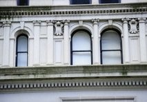 AFP - A row of shuttered widows are seen at the apartment block where former IMF head Dominique Strauss-Kahn is being held under house arrest in New York