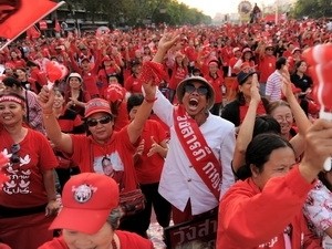 A demonstration of Red Shirts in Bangkok