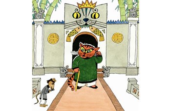 Comic strip "Dam cuoi chuot" (Mice's wedding) by Ngo Manh Lan.