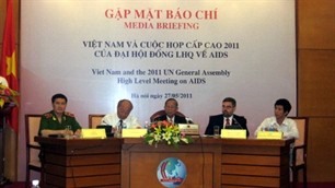 Representatives at the press conference on May 27.(Photo:VOA)