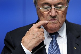 AFP - FIFA President Sepp Blatter gestures during a press conference on May 30, 2011 at the FIFA headquarters in Zurich.