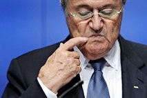 FIFA President Sepp Blatter gives a press conference at the FIFA headquarters in Zurich.