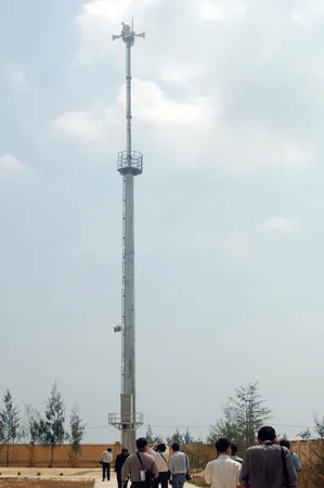 Trạm cảnh báo sóng thần đầu tiên ở Việt Nam đặt tại Trung đoàn Thông tin 575 (quận Liên Chiểu, TP Đà Nẵng). Ảnh: NGUYỄN HÙNG