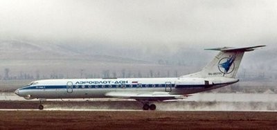 Photo illustration of a Tu-134 aircraft. Forty-four people were killed and eight badly injured when a plane crashed onto a highway and burst into flames in northern Russia, narrowly missing an inhabited area, officials said Tuesday