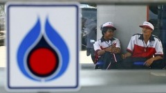 A gasonline station in Bangkok