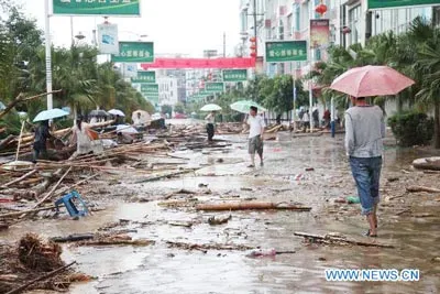 Lũ lụt gây ảnh hưởng nặng nề đối với tỉnh Quý Châu, ảnh chụp ngày 6-6