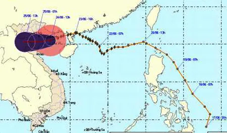 Bão số 2 suy yếu, Bắc Bộ và Bắc Trung Bộ tiếp tục có mưa to và rất to