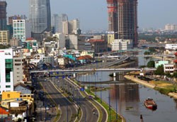 A view of Ho Chi Minh city
